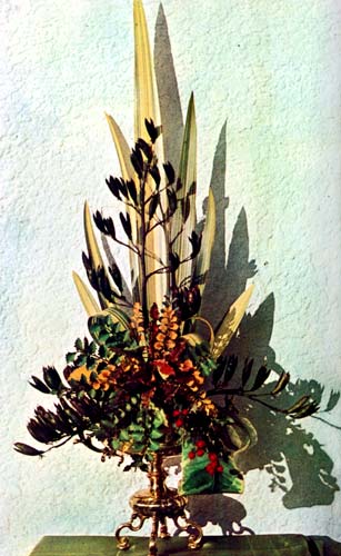 Retro floral arrangement