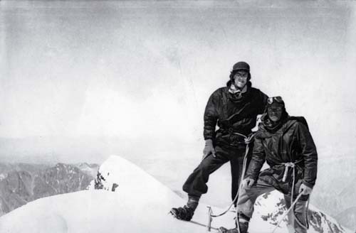 Edmund Hillary and Harry Ayres