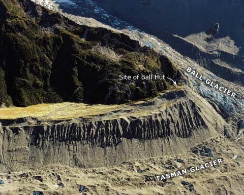 Moraine, Tasman Glacier