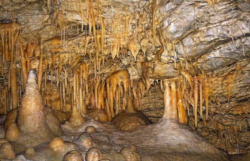 Stalactites and stalagmites 