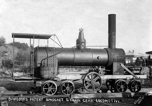 Davidson chain-and-sprocket geared locomotive 
