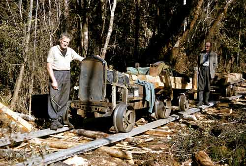 Home-made rail tractor 