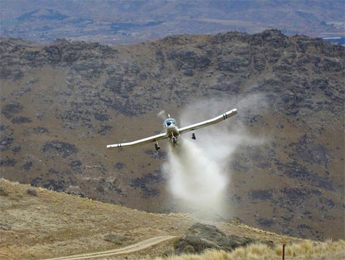 Aerial topdressing