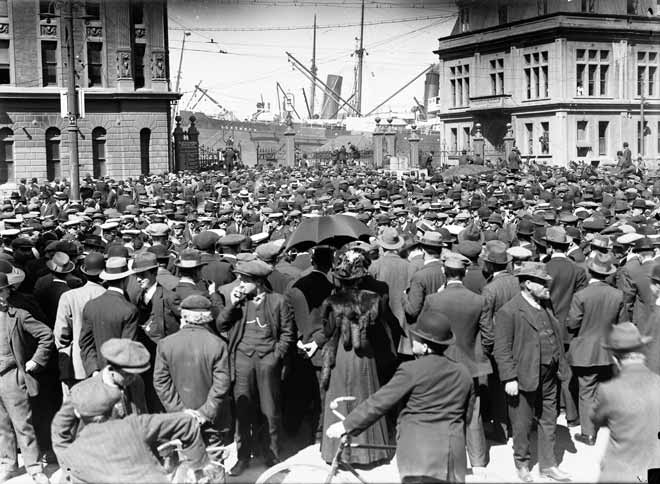 1913 waterfront strike, Wellington