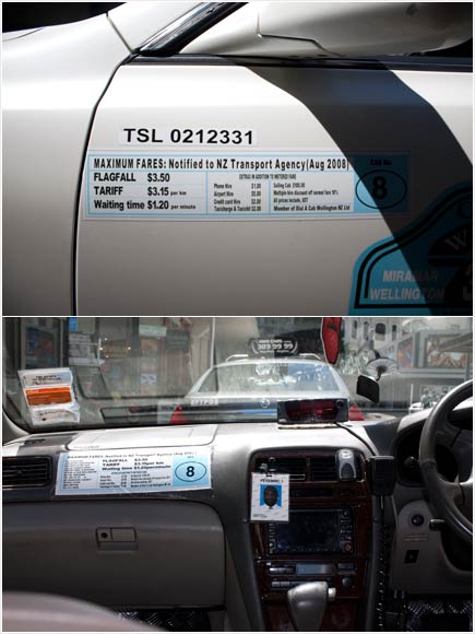 Taxi regulations