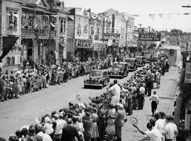Royal tour in Whanganui, 1954