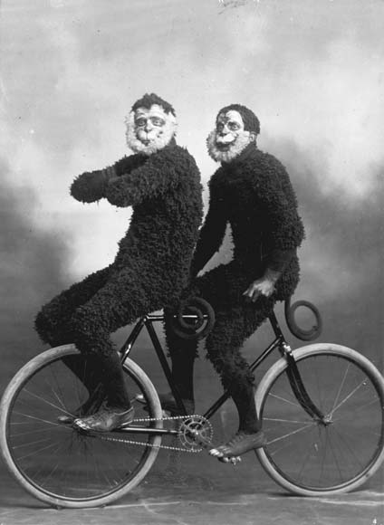 Monkey cyclists