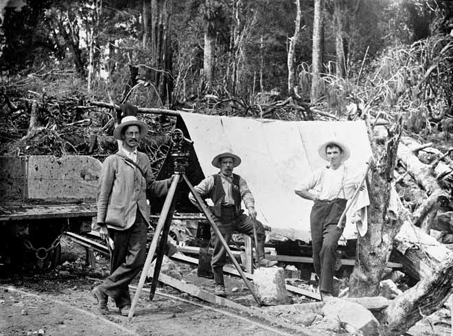 Surveying for the main trunk line