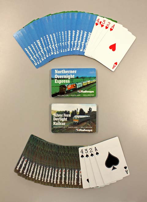 Railways playing cards