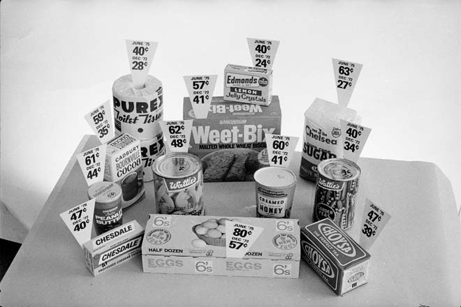 The cost of eating, 1972 and 1975