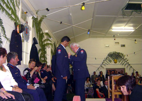 A long-serving volunteer