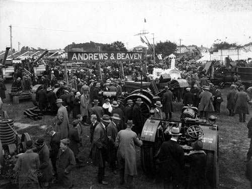 Tractors on display