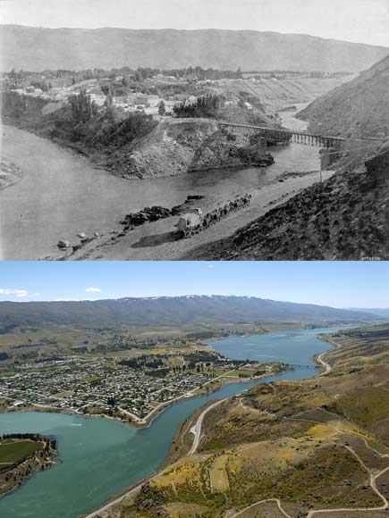 Kawarau and Clutha river junction