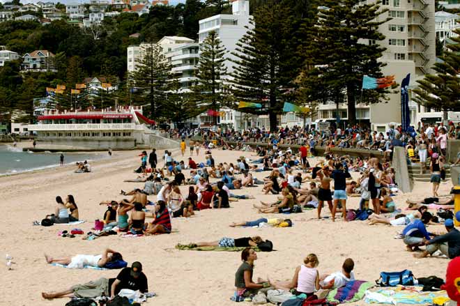 Oriental Bay beach