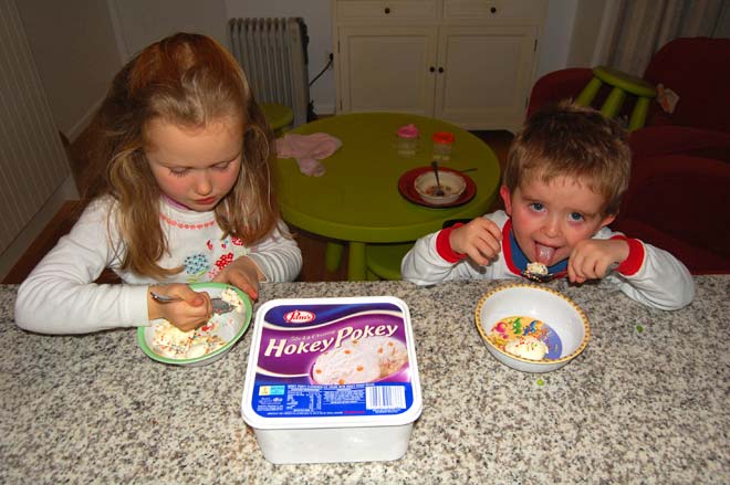 Hokey pokey ice cream