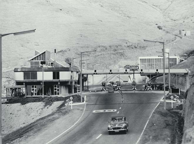 Lyttelton road tunnel toll gates