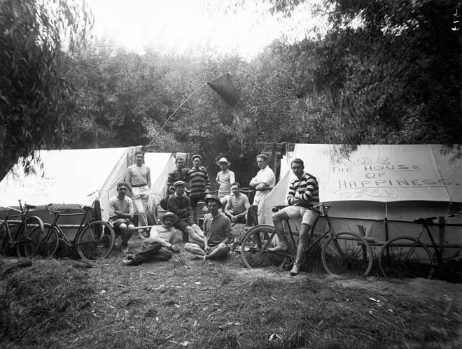 Cycling and camping holiday