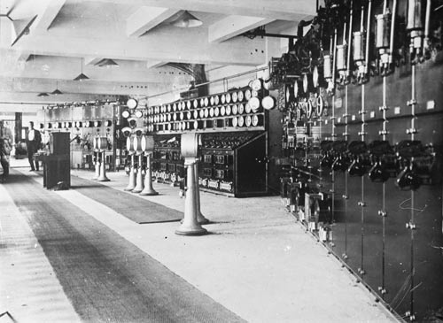 Switchboard room, Mangahao, 1925