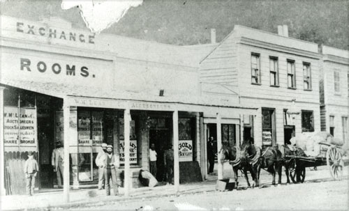 Reefton exchange rooms, late 1870s