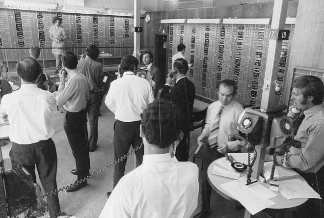 Trading floor, 1972