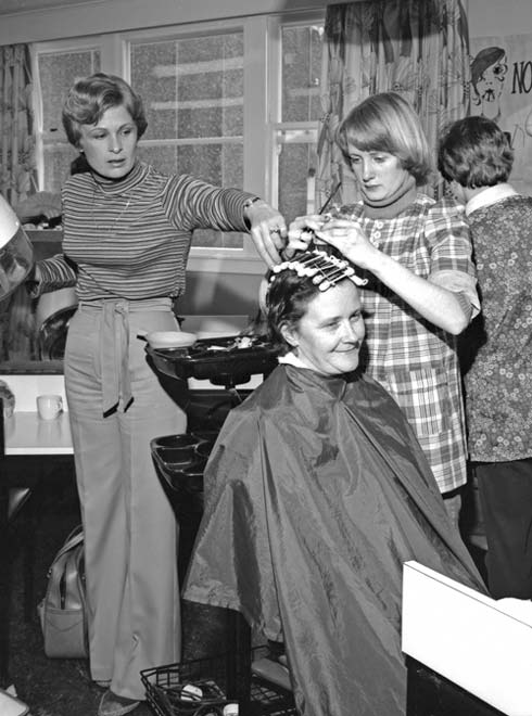 Hairdressing apprentice