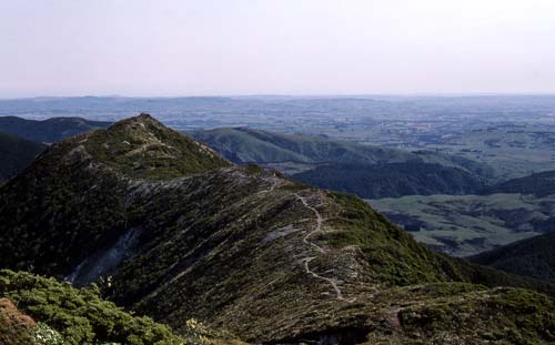 View from the Armstrong Saddle, Ruahine Range