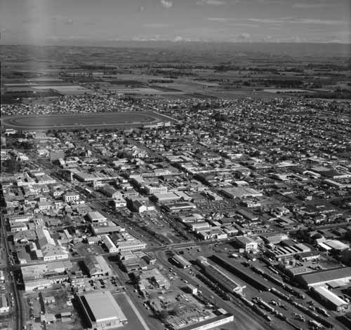Railway line through Hastings, 1976