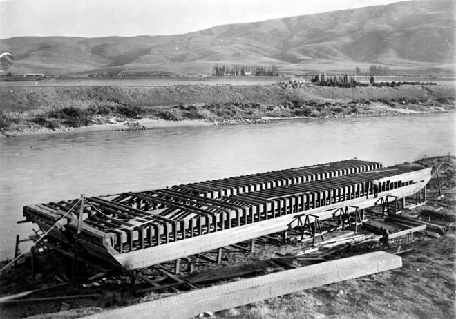Dredge under construction