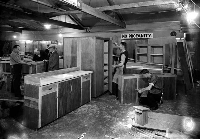 Keith Hay’s cabinetmaking factory