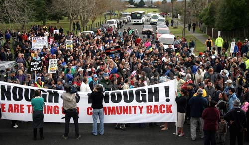 Flaxmere anti-violence hīkoi, 2008