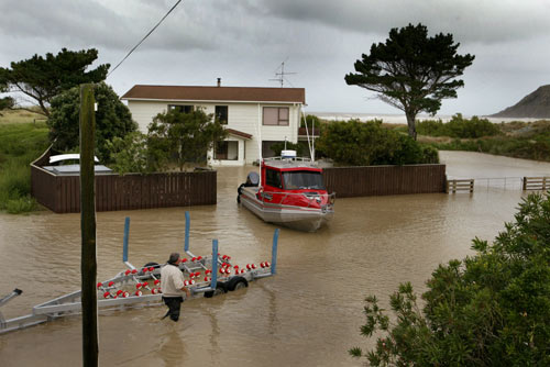 Flooding at Pōrangahau, 2004