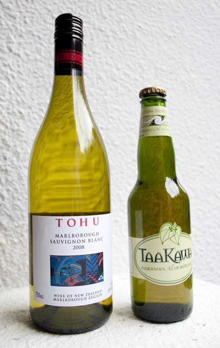 Tohu wine and TaaKawa beer