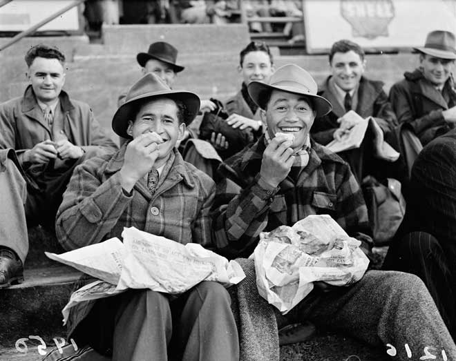 Blokes, footie, and fish and chips