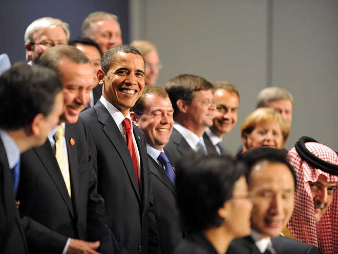 G20 leaders in London, 2009
