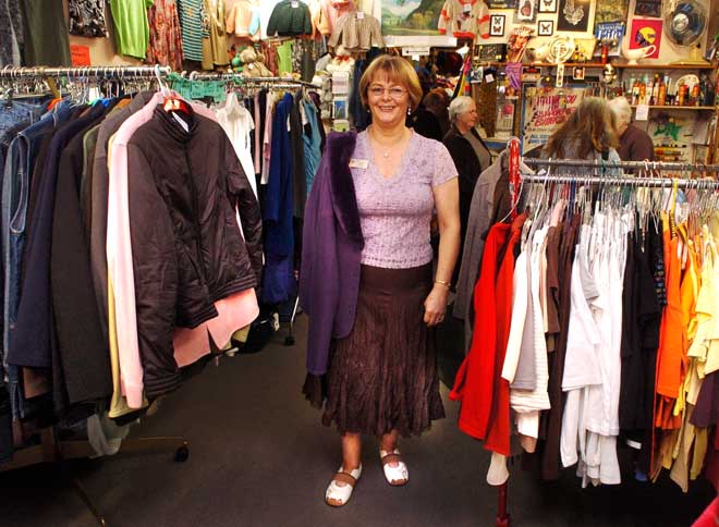 Butterflies hospice shop, Dunedin, 2006