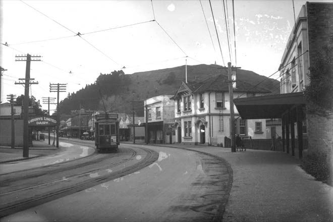 Electric tram, around 1920