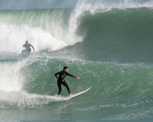 Surfers at Rocky Point