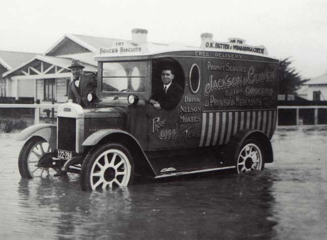 Delivering groceries