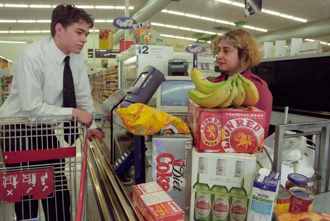 Supermarket beer sales