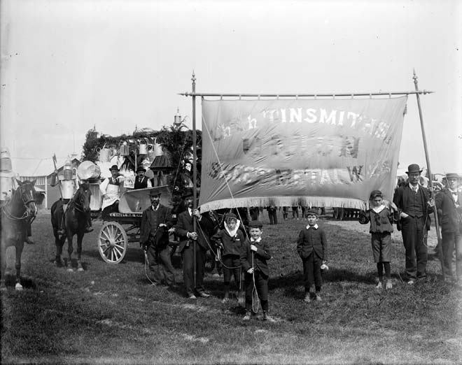 Tinsmiths union on parade
