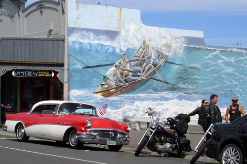 Surf lifesaving mural