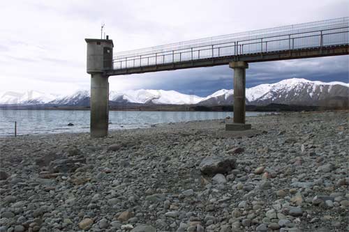 Lake Tekapo during a winter drought