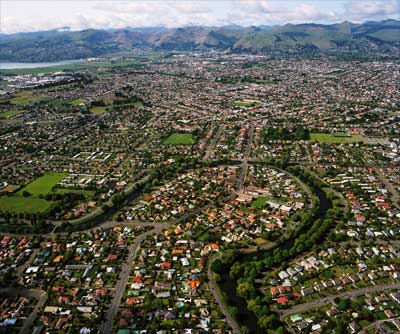 Christchurch rooftops