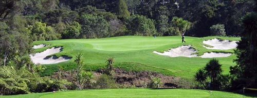 White sand bunkers