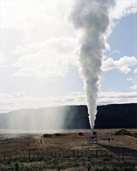 Bore discharging wet steam