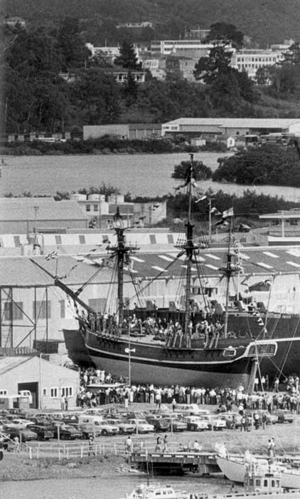 Replica of the <em>Bounty</em>
