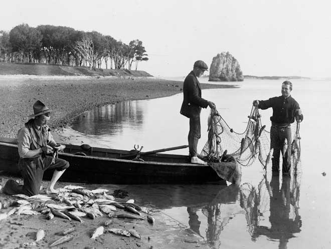 Gill-net fishing