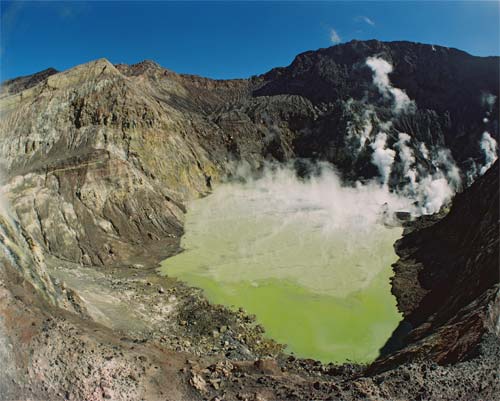 Crater lake, White Island 