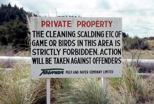 Restrictions in thermal areas