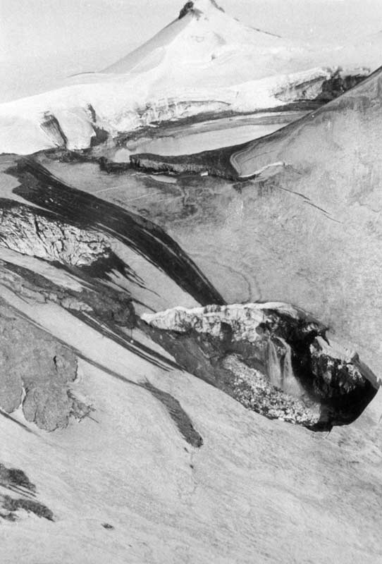Ruapehu Crater Lake after the 1953 lahar 